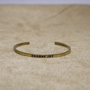 gold tone matraband choose joy bracelet